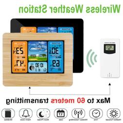 Lcd Thermometer Barometer Humidity Clock In & Outdoor