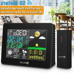 Lcd Thermometer Barometer Humidity Indoor Outdoor
