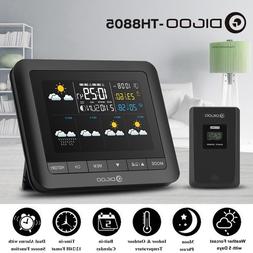 Lcd Thermometer Barometer Humidity In& Outdoor Us