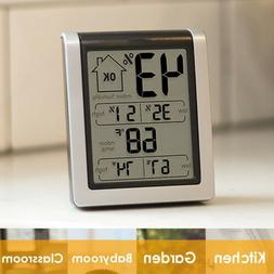 Lcd Touch Thermometer Barometer Humidity Indoor Us