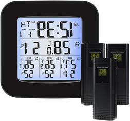 Thermometer With 3 Indoor Outdoor Sensor Wire