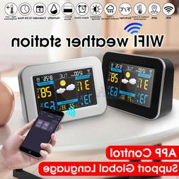 Wifi App Control Alarm Clock Color Display W/