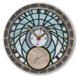 Large Wooden Wall Clock Handcrafted Home Decor