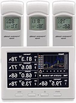 Ambient Weather WS-3000-X3 Thermo-Hygrometer Wireless Monito