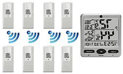 Ambient Weather WS-08-X8 Wireless Indoor/Outdoor 8-Channel T